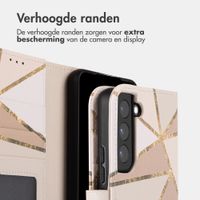 imoshion Design Bookcase Samsung Galaxy S22 - Beige Graphic