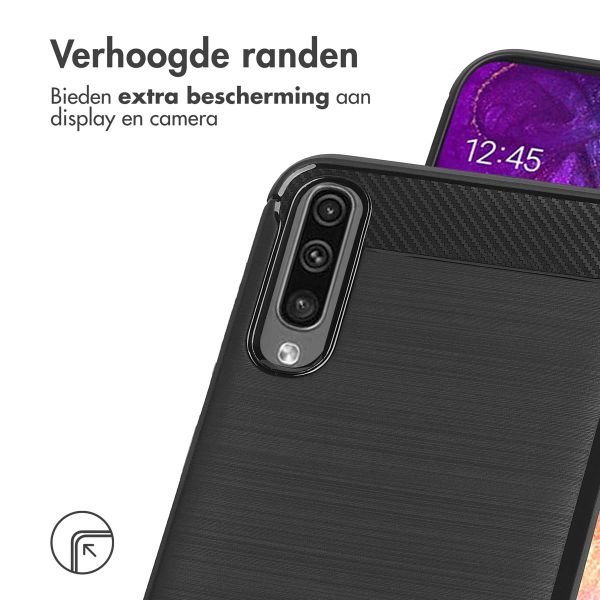 imoshion Brushed Backcover Samsung Galaxy A50 / A30s - Zwart