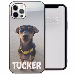 Ontwerp je eigen Apple iPhone 12 (Pro) gel hoesje - Zwart