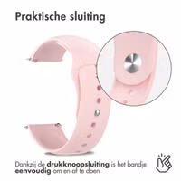 imoshion Siliconen Sport bandje - Universeel 22 mm aansluiting - Roze