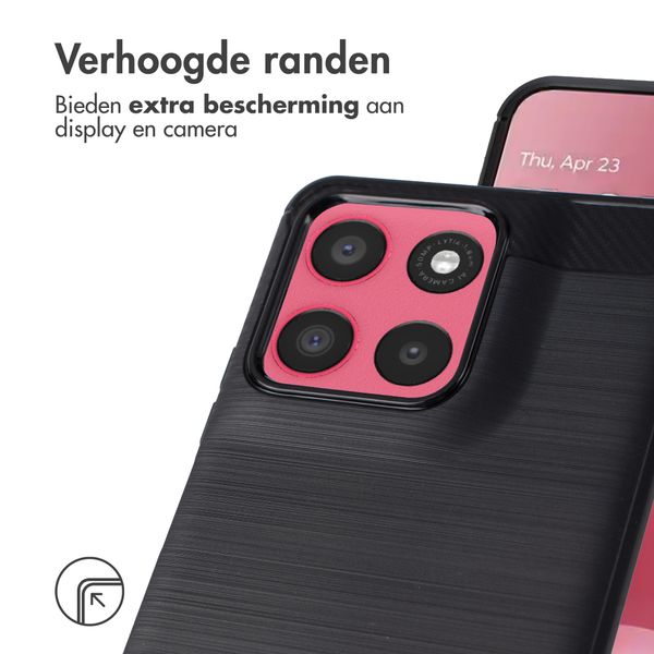 imoshion Brushed Backcover Motorola Moto G57 Power - Zwart