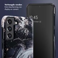 Selencia Vivid Backcover Samsung Galaxy S21 FE - Chic Marble Black