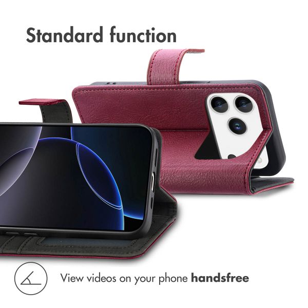 imoshion Luxury Bookcase Apple iPhone 17 Pro Max - Bordeaux