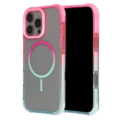 Selencia Gradient Backcover met MagSafe Apple iPhone 16 Pro Max - Roze / Blauw