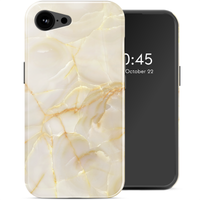 Selencia Vivid Case with MagSafe Apple iPhone 17e / 16e - Golden Beige Marble