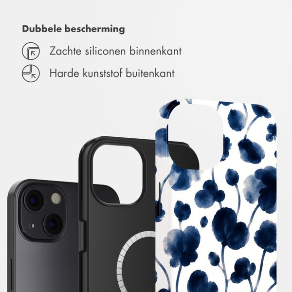Selencia Vivid Backcover met MagSafe Apple iPhone 13 - Midnight Blossom
