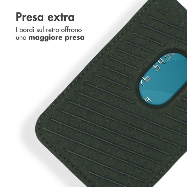 Accezz Leren Kaarthouder - Geschikt voor MagSafe en Qi2 - Cedar Green