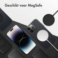 Accezz MagSafe Leather Backcover Apple iPhone 14 Pro Max - Onyx Black