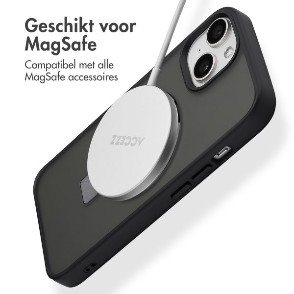 Accezz Ring Stand Backcover met MagSafe Apple iPhone 15 - Zwart
