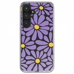 imoshion Design hoesje Samsung Galaxy S24 FE - Tropical Violet Flowers Connect