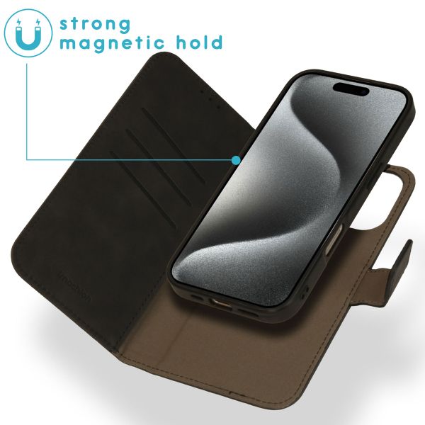 imoshion Uitneembare 2-in-1 Luxe Bookcase Apple iPhone 16 Pro Max - Zwart