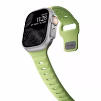 Nomad Sport band FKM Apple Watch Series 1 t/m 11 / SE / Ultra (44/45/46/49 mm) - Glow Green