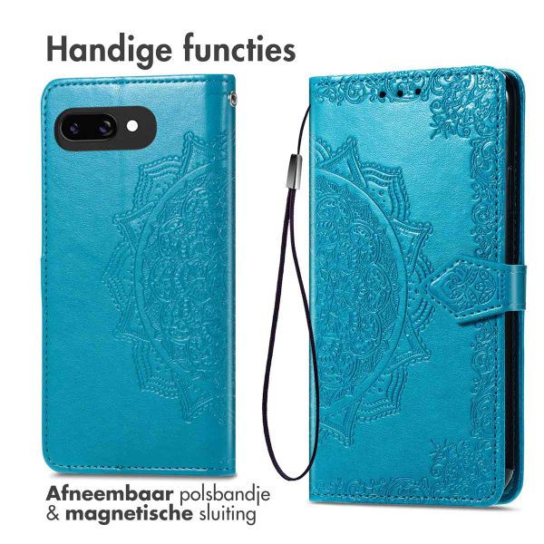 imoshion Mandala Bookcase Google Pixel 9A - Turquoise