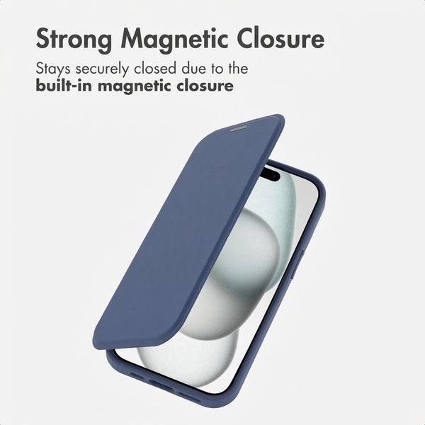 imoshion Transparent Bookcase with MagSafe Apple iPhone 15 - Blue