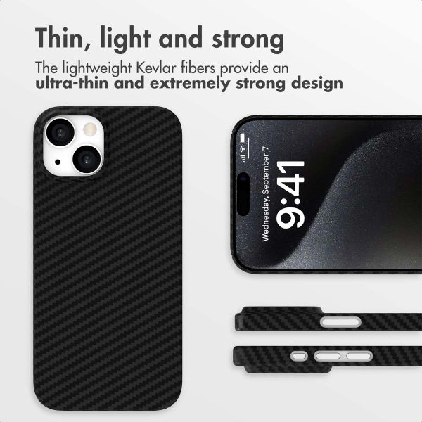 Accezz MagSafe Kevlar® Back Cover Apple iPhone 15 - Black