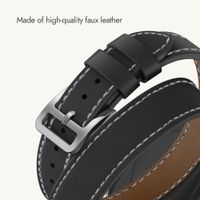 Selencia Élan Double strap band Apple Watch | 38/40/41/42 mm - Black
