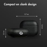 Accezz Echt Leren Case AirPods 3 - Zwart