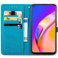 imoshion Mandala Bookcase Oppo A94 (5G) - Turquoise