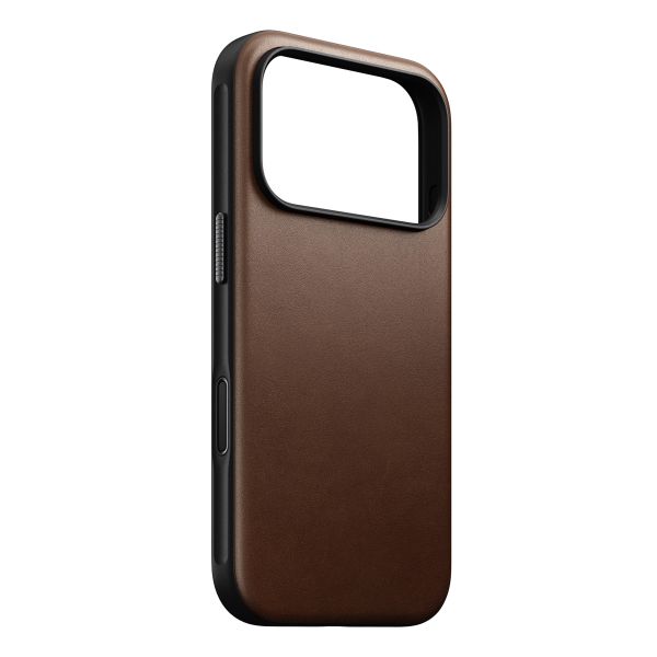 Nomad Modern Leather Case met MagSafe Apple iPhone 17 Pro - Bruin