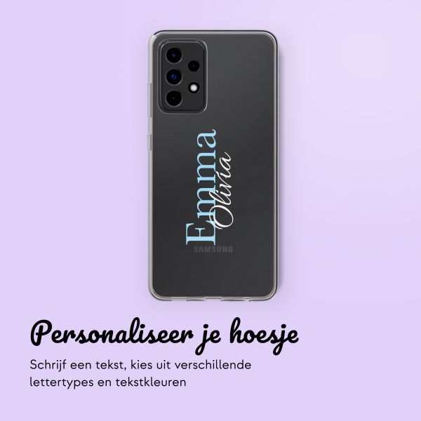 Hoesje met eigen foto en/of tekst Samsung Galaxy A52(s) (5G/4G) - Naam