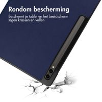 imoshion Trifold Bookcase Samsung Galaxy Tab S10 Ultra / Tab S9 Ultra - Donkerblauw