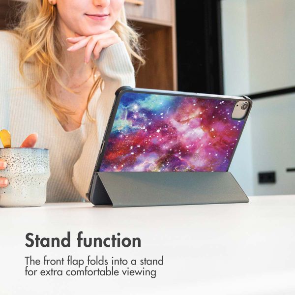 imoshion Design Trifold Case Apple iPad 11 (2025) 11 inch A16 / iPad 10 (2022) 10.9 inch - Space