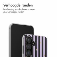 imoshion Design hoesje Samsung Galaxy S24 FE - Sparkle Lines Lavender