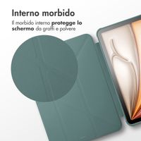 imoshion Origami Bookcase Apple iPad 11 (2025) 11 inch A16 / iPad 10 (2022) 10.9 inch - Donkergroen
