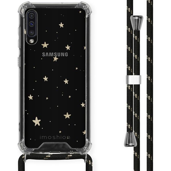 imoshion Design hoesje met koord Samsung Galaxy A50 - Sterren - Goud