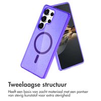 imoshion Sparkle Backcover met MagSafe Samsung Galaxy S24 Ultra - Glitter Paars