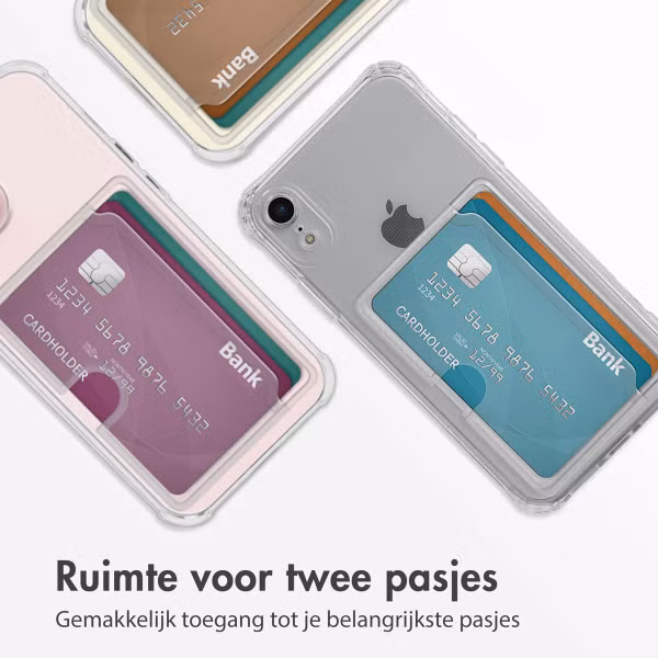imoshion Softcase Backcover met pasjeshouder Apple iPhone Xr - Transparant