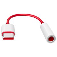 OnePlus USB-C naar 3,5 mm Jack audio aansluiting adapter - Rood