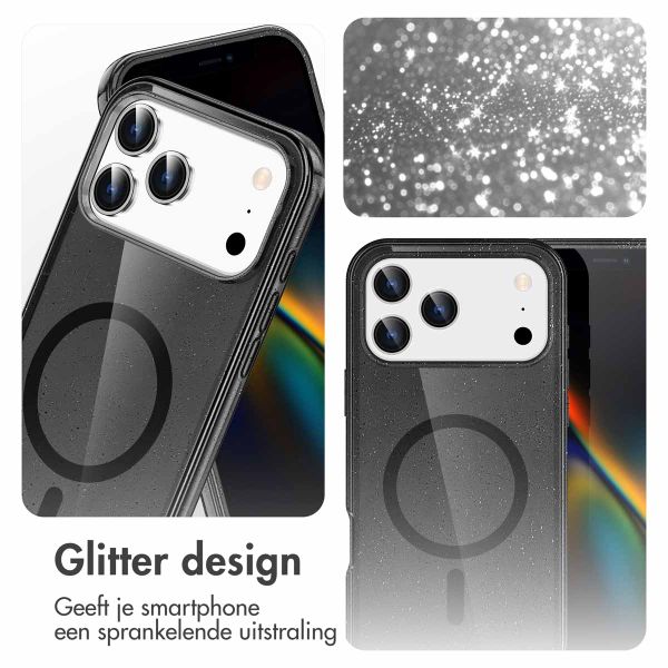 imoshion Sparkle Backcover met MagSafe Apple iPhone 17 Pro Max - Zwart