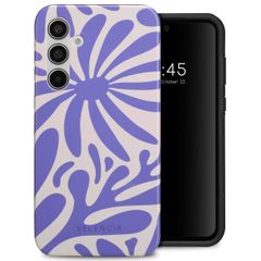 Selencia Vivid Backcover Samsung Galaxy A55 - Modern Bloom Sapphire Blue