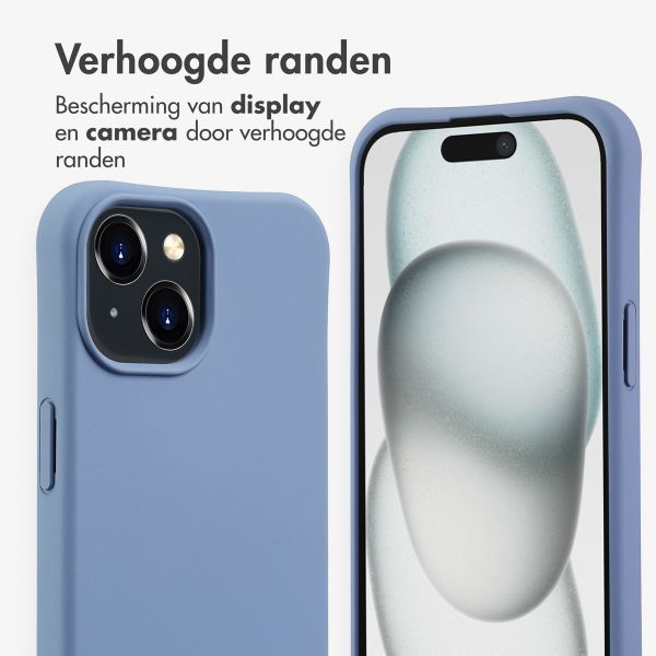 imoshion Color Backcover met afneembaar koord MagSafe Apple iPhone 15 - Ash Blue