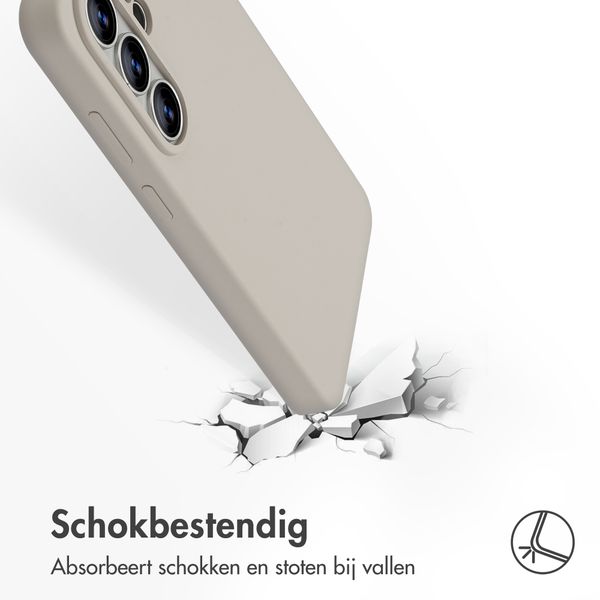 Accezz Liquid Silicone Backcover met MagSafe Samsung Galaxy S26 Ultra - Stone