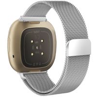 imoshion Milanees magnetisch bandje Fitbit Versa 4/ 3 / Sense (2) - Zilver