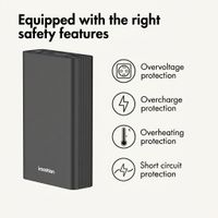 imoshion Ultra Series Aluminium Powerbank 20,000 mAh - Quick Charge and Power Delivery - Black