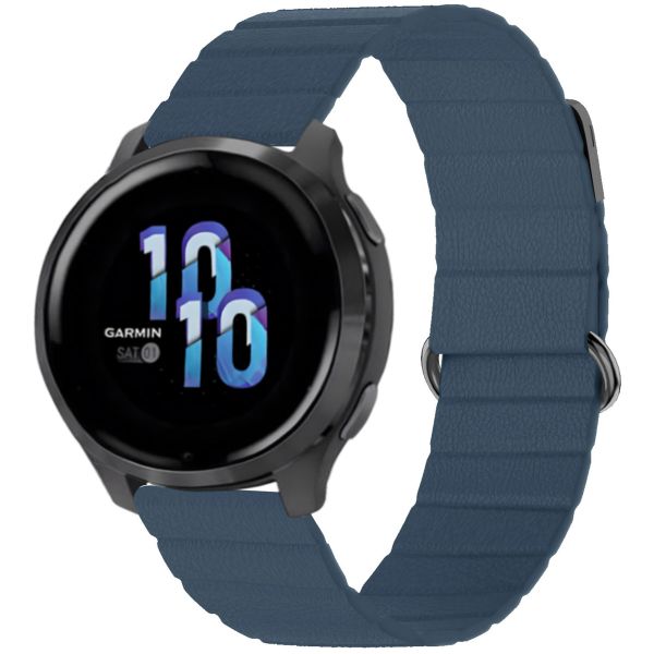 imoshion Magnetisch lederen bandje  - Universeel 22 mm aansluiting - Blauw