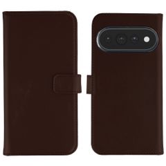 Selencia Echt Leren Bookcase Google Pixel 11 / 11 Pro - Donkerbruin