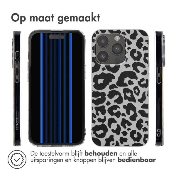 imoshion Design hoesje Apple iPhone 15 Pro - Leopard Transparent