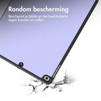 imoshion Trifold Bookcase Apple iPad 6 (2018) 9.7 inch / iPad 5 (2017) 9.7 inch / Air 2 (2014)/Air 1 (2013) - Lila