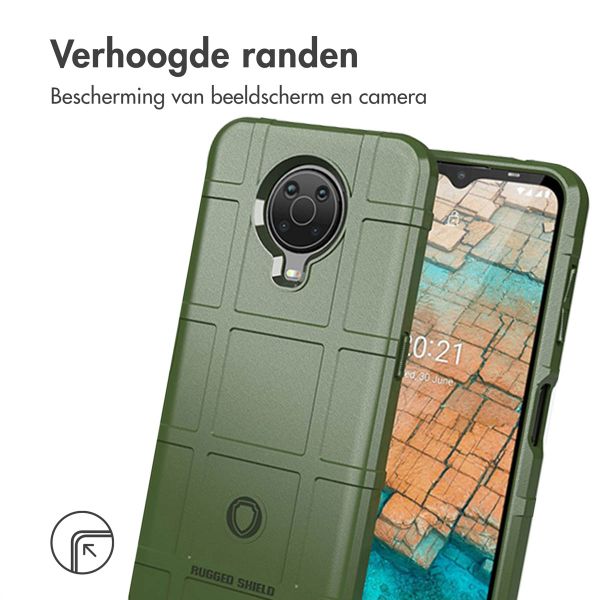 imoshion Rugged Shield Backcover Nokia G10 / G20 - Donkergroen