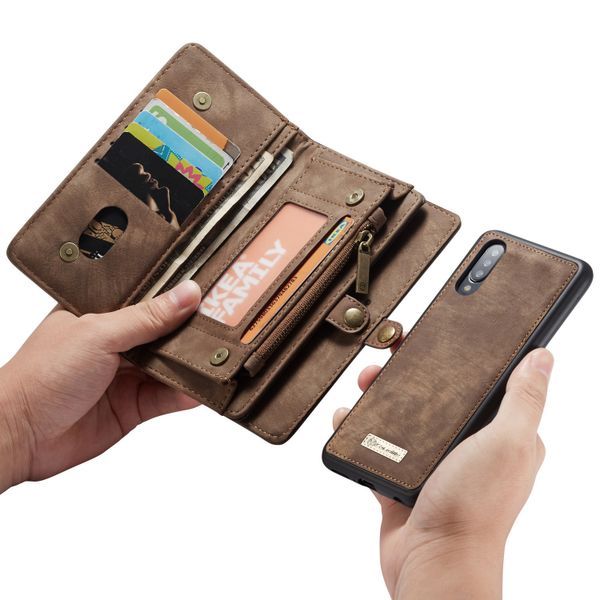CaseMe Luxe Lederen 2 in 1 Portemonnee Bookcase Samsung Galaxy A70