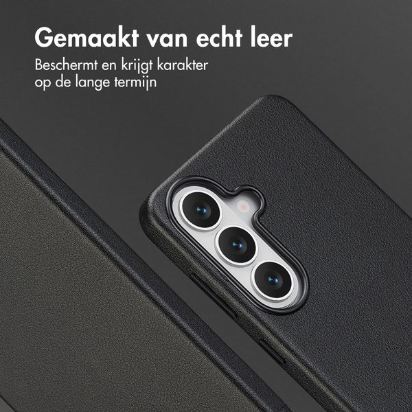 Accezz MagSafe Leather Backcover Samsung Galaxy S26 - Onyx Black