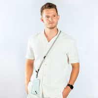 imoshion Universeel telefoonkoord one size - 10 mm dik - Groen / Oranje