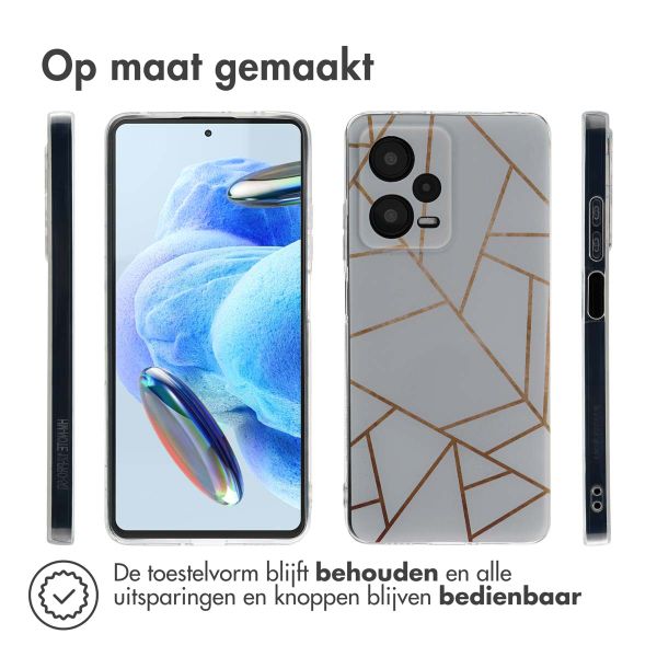 imoshion Design hoesje Xiaomi Redmi Note 12 Pro - White Graphic