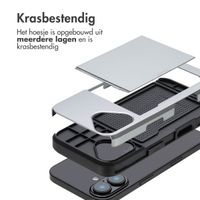 imoshion Backcover met pasjeshouder iPhone 16 - Grijs