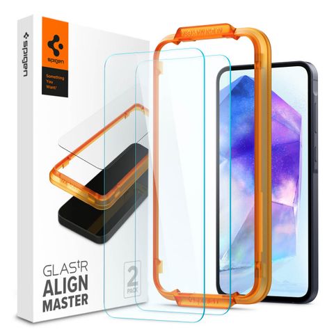 Spigen GLAStR EZ Fit Screenprotector + Applicator Samsung Galaxy A55