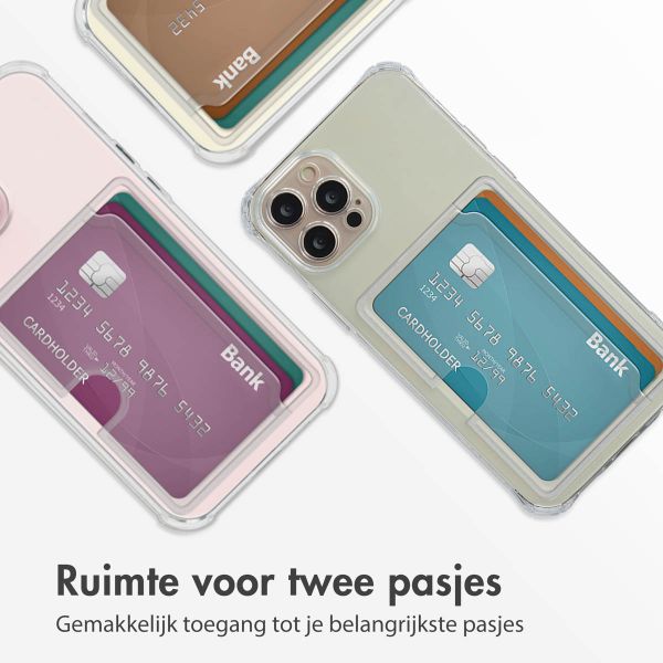 imoshion Softcase Backcover met pasjeshouder Apple iPhone 12 Pro - Transparant